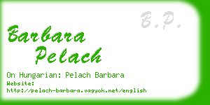 barbara pelach business card